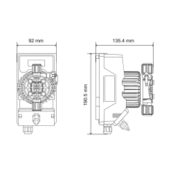 Pompa dozująca membranowa Aquaviva AML200 Universal 0.1 - 14 l/h
