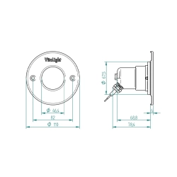 Lampa do basenu 4/4er POWER LED 3.0 (6000 K) Ø 110 mm SPIŻ
