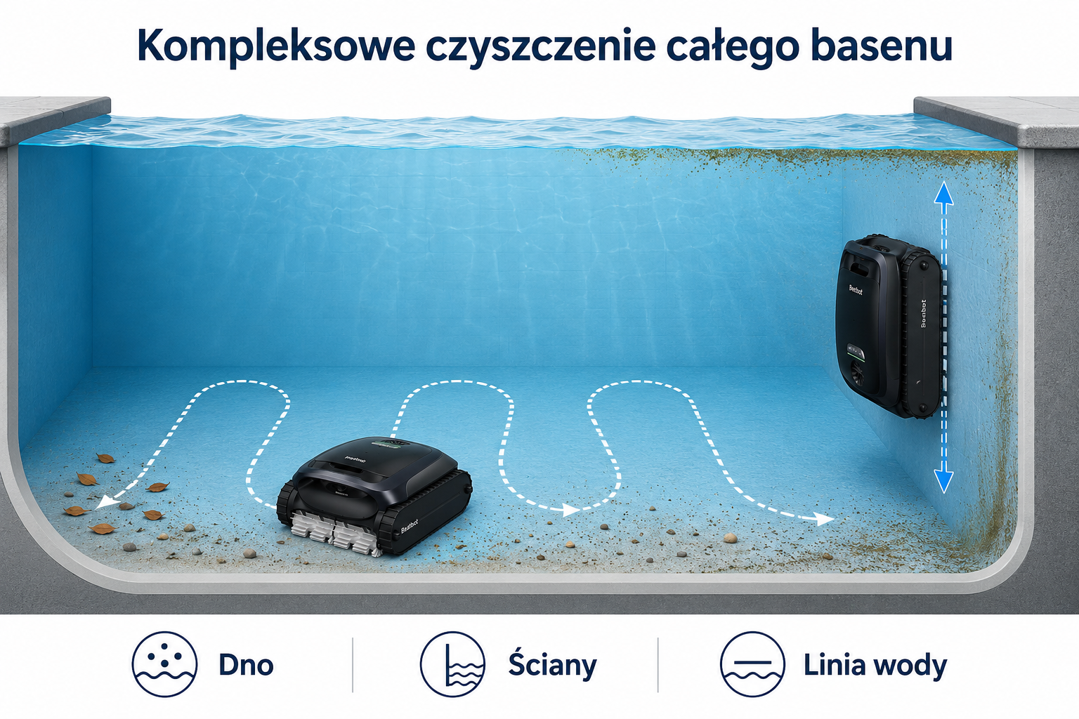 Beatbot AquaSense 2 – czyszczenie dna, ścian i linii wody