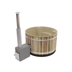 Gorąca balia Kirami Comfort Family M Soft Beige, Red Cedar