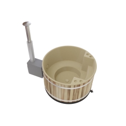 Gorąca balia Kirami Comfort Family M Soft Beige, Red Cedar