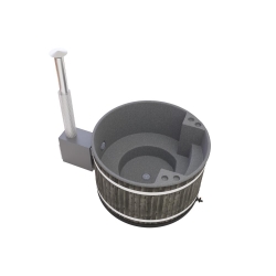 Gorąca balia Kirami Comfort Family M Stone Gray, CoalBlack