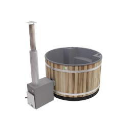 Gorąca balia Kirami Comfort Family M Stone Gray, Red Cedar