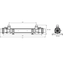 Wymiennik ciepła do basenu VULCAN G2 25 kW Tytan