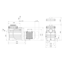 Pompa do basenu BADU Magna 14 (220V, 14 m3/h)