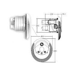 Przeciwprąd do basenu AQUAVIVA WTB400T (380V, 80 m3/h)