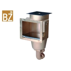 Skimmer z zaworem 2-drogowym z brązu o długości 240 mm
