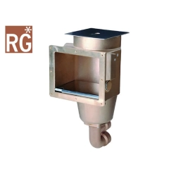 Skimmer z zaworem 2-drogowym ze spiżu o długości 240 mm